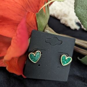 Emerald Green stud earrings
